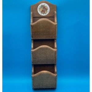Vintage Goodwood Wooden Wall Mount Mail Sorter & Key Rack